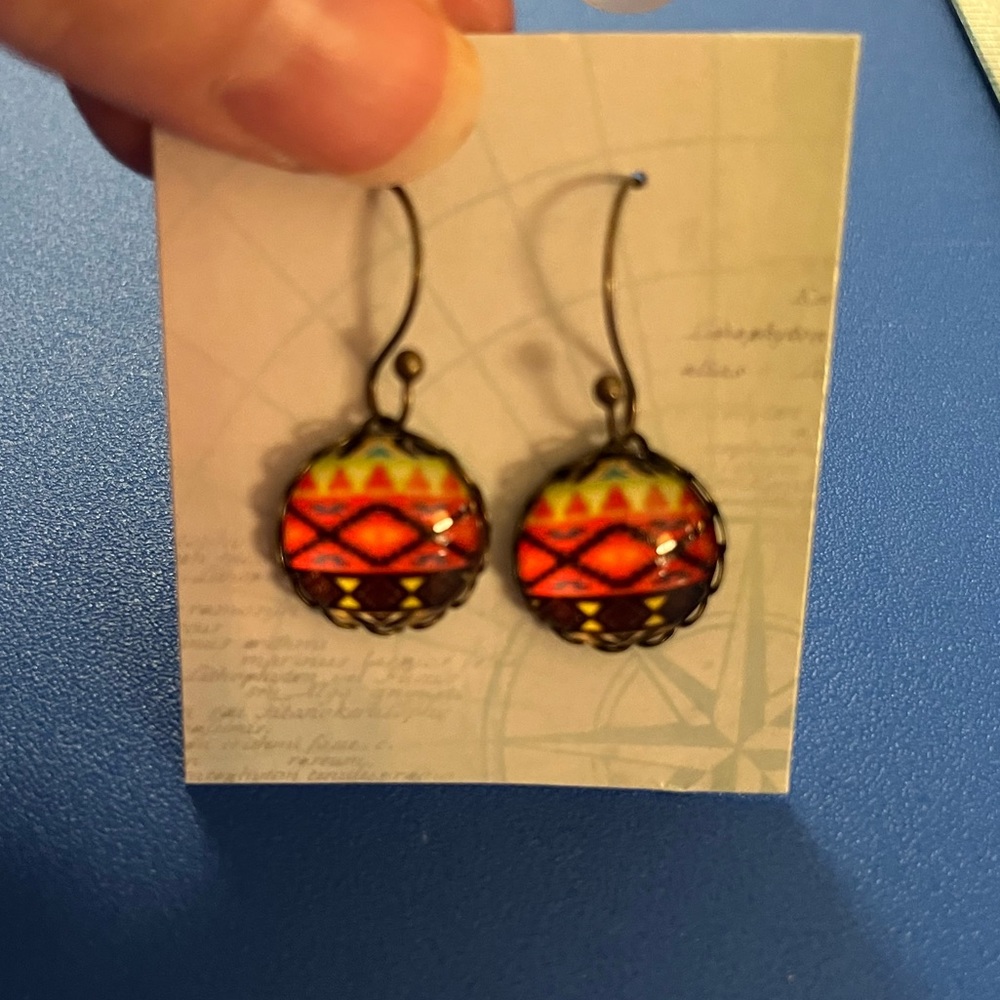 Aztec Pattern Earrings